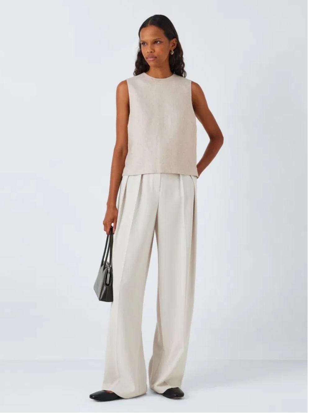 Theory Linen Sleeveless Shell Top